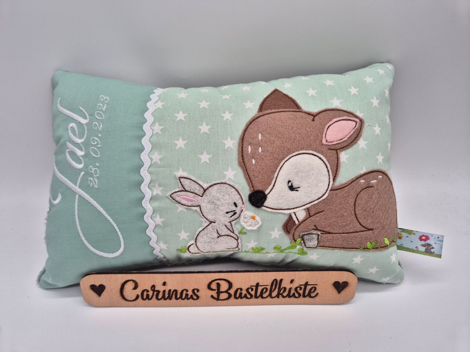 Kissen Reh mit Hase