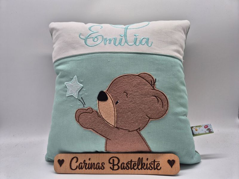 Kissen Bär mit Stern