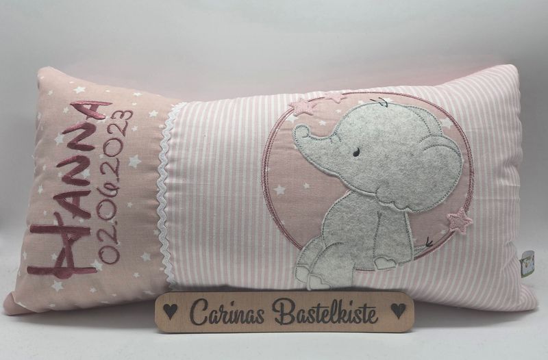 Kissen Elefant mit Stern