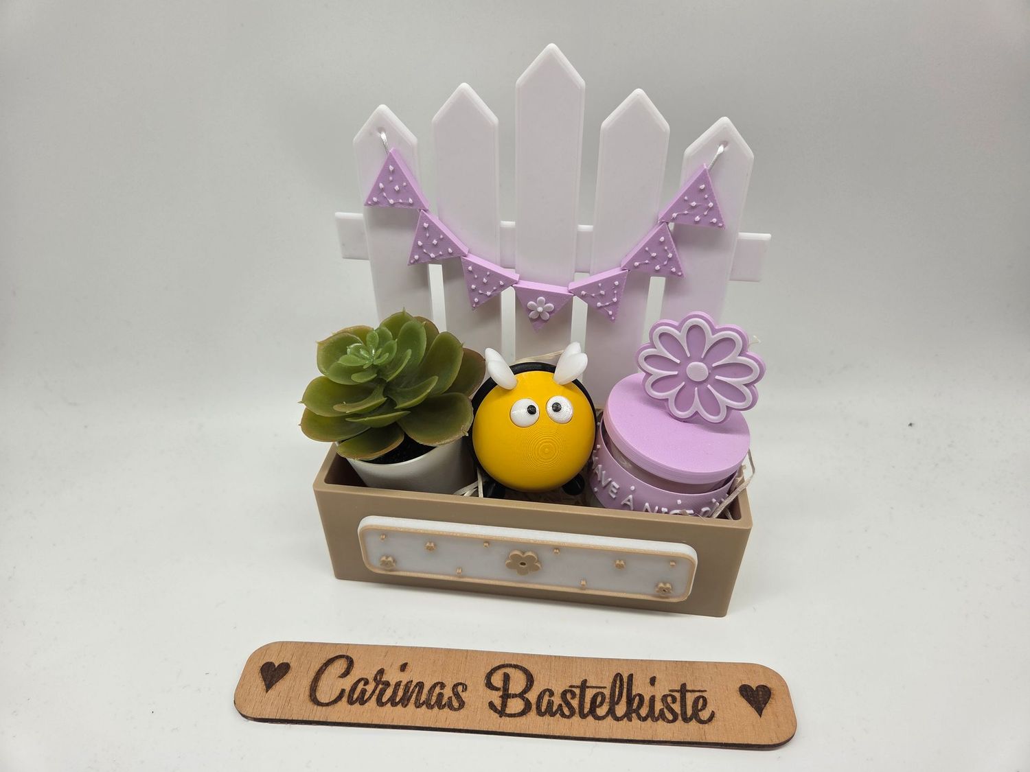 Kleine Geschenkbox * kleiner Garten lila