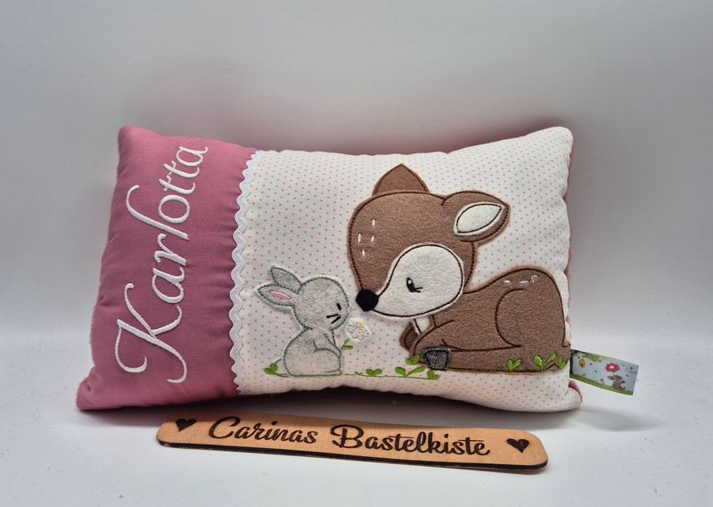 Kissen Reh mit Hase