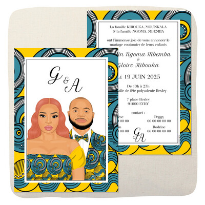 FAIRE-PART MARIAGE WAX