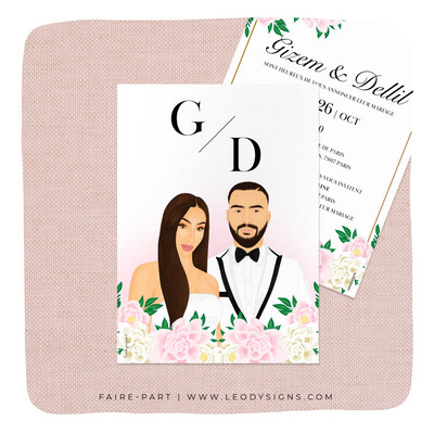 FAIRE-PART MARIAGE BLOMAR