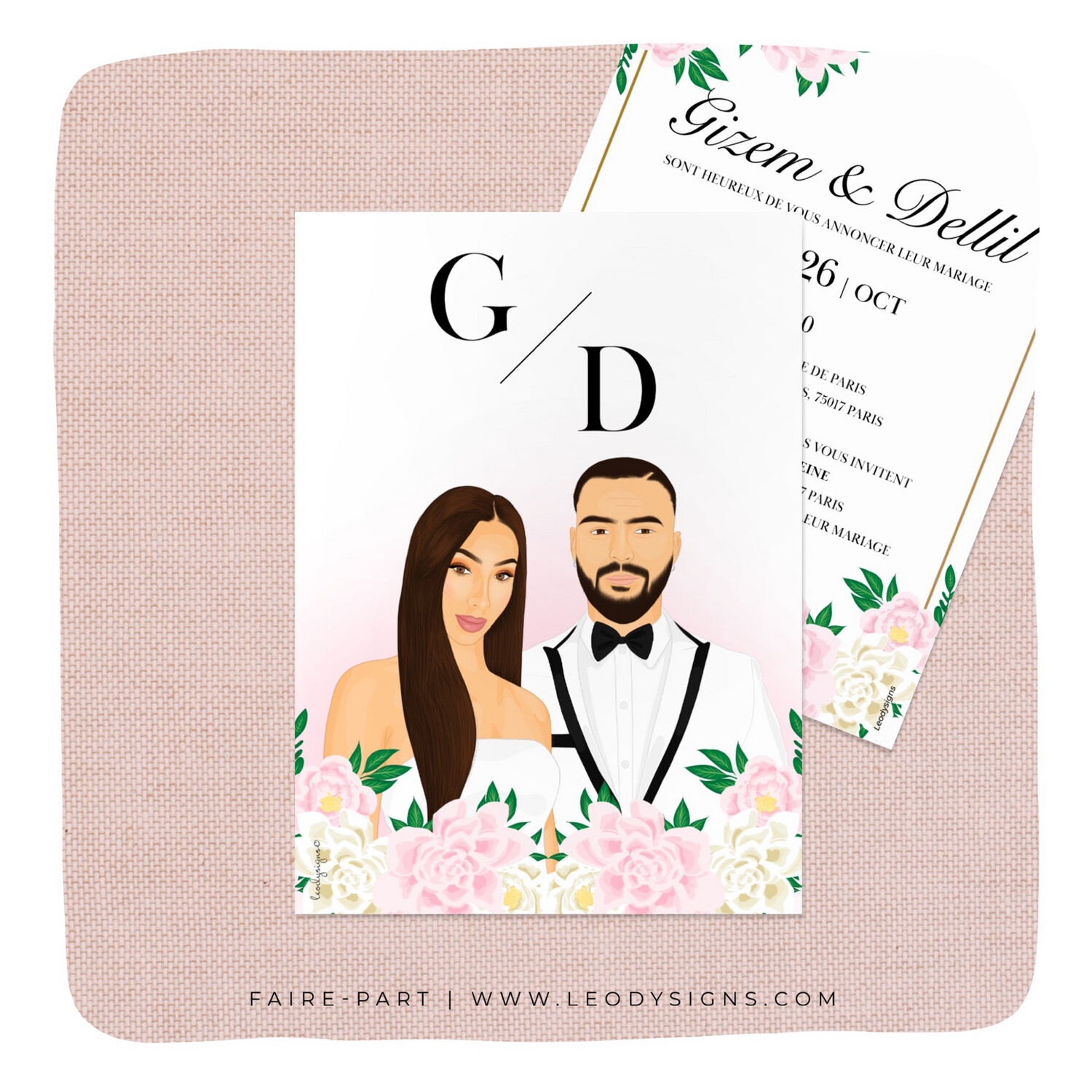 FAIRE-PART MARIAGE BLOMAR