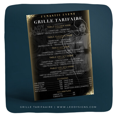 DEVIS GRILLE TARIFAIRE