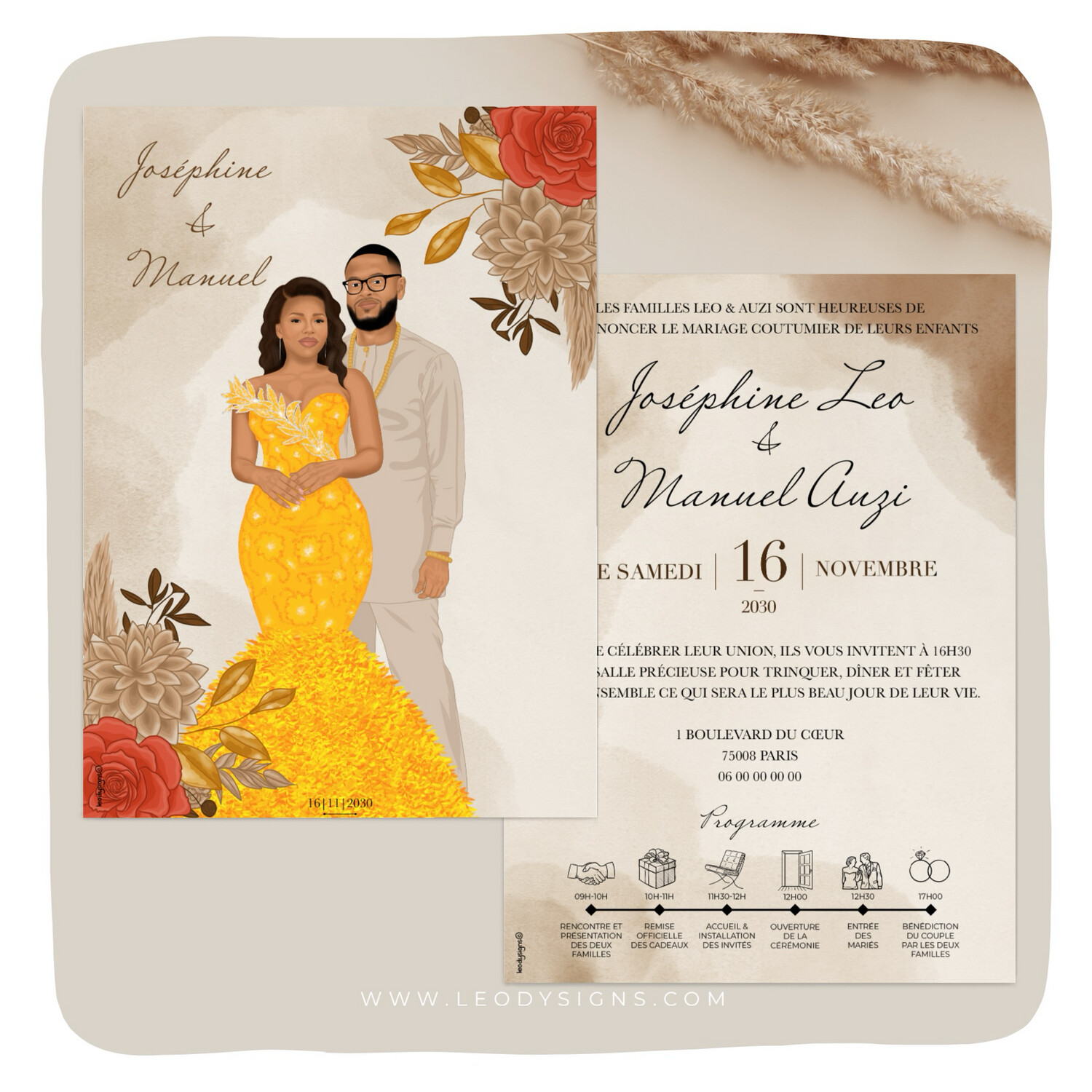 FAIRE-PART MARIAGE DOA