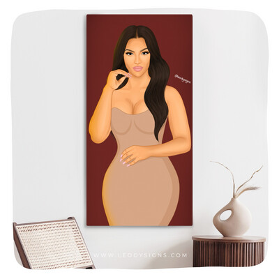 PORTRAIT CARTOON 50x100CM (SUR TOILE) PORTRAIT CARTOON 50x100CM (SUR TOILE)
