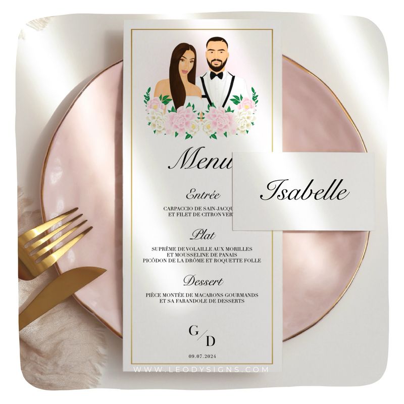 MENU MARIAGE BLOMAR