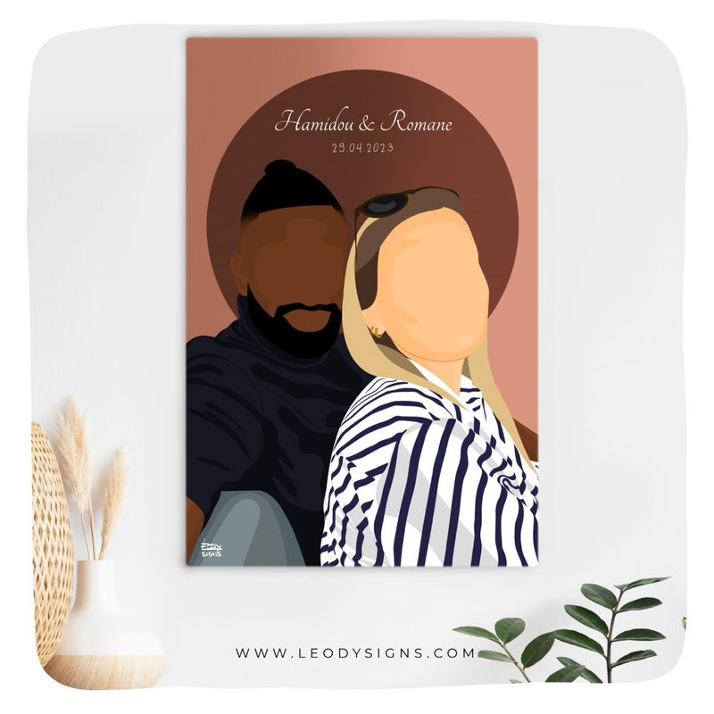 PORTRAIT CARTOON SANS VISAGE (SUR TOILE) PORTRAIT CARTOON SANS VISAGE (SUR TOILE)
