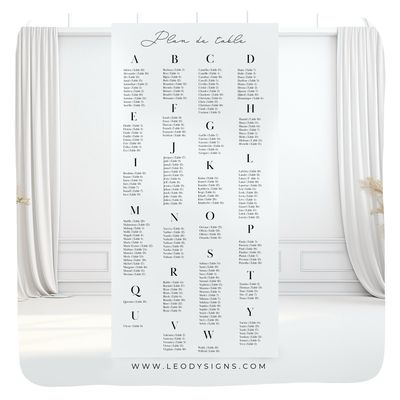 PLAN DE TABLE