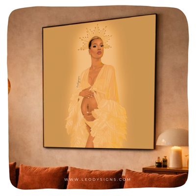 PORTRAIT ILLUSTRÉ 100x100CM (SUR TOILE) PORTRAIT ILLUSTRÉ 100x100CM (SUR TOILE)