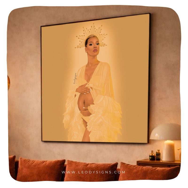 PORTRAIT ILLUSTRÉ 100x100CM (SUR TOILE)