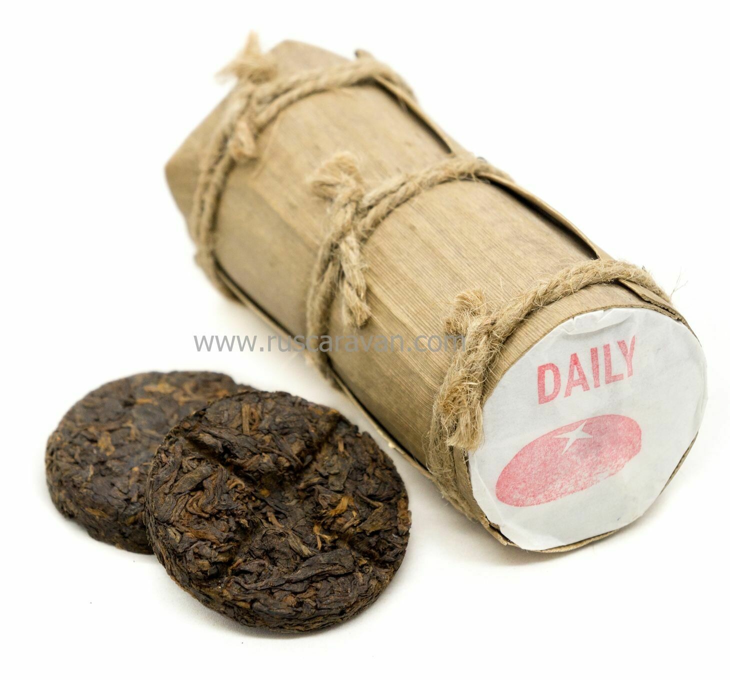 59165 Чай прессованный черный Пуэр Шу "Daily" №1 (чжутун-таблетки, 10шт по 24гр)