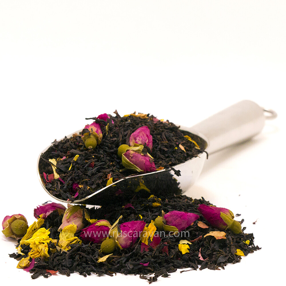 7623D Чай черный  ароматизированный ПРЕМИУМ коллекция "Королевская роза"