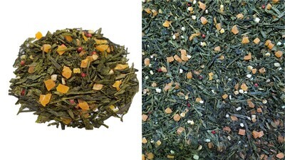 7792D Чай зеленый ароматизированный ПРЕМИУМ коллекция "Мандарин"