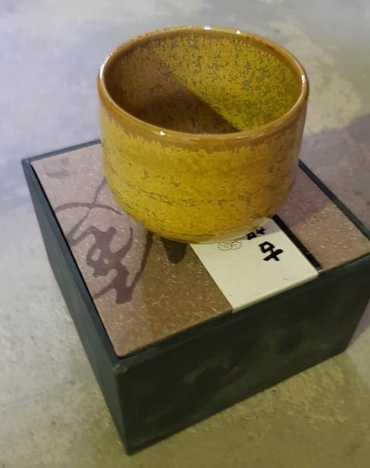20701.3 Чашка "Японский стиль" круглая, в подар.коробке, керамика, желтый