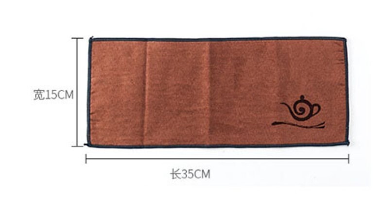 266050 Полотенце коричневое 35*15 см, ткань