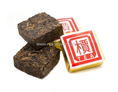 59178 Чай прессованный черный "Пуэр Шу Гунтин"  (сяо фан)