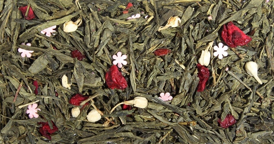 7644D Чай зеленый ароматизированный "Цветущая сакура"