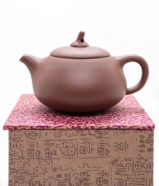 259011.2 Чайник ИСИН "Цзядуань - Баклажан" без иероглифа  250мл, глина красный
