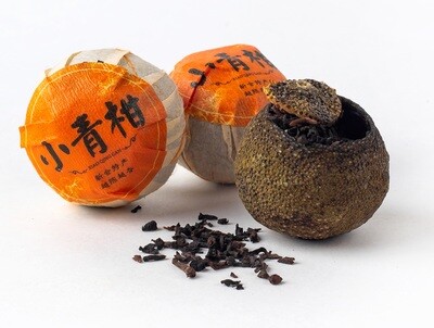 59335 Чай прессованный черный "Пуэр Шу Мини-Мандаринка"