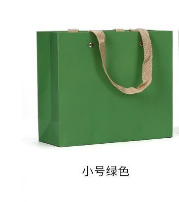 269059.2 Пакет "Подарочный" ручки текстиль h=17,5см, размер=20,5*7,5см, мел.бумага зеленый