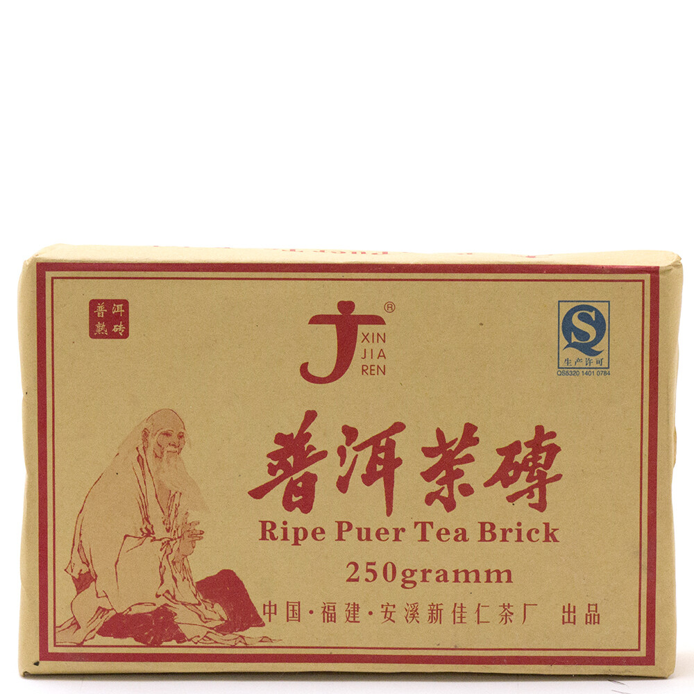 1024к Чай прессованный черный Пуэр Шу "Синьцзяжэнь" (ча чжуань, 250 гр)