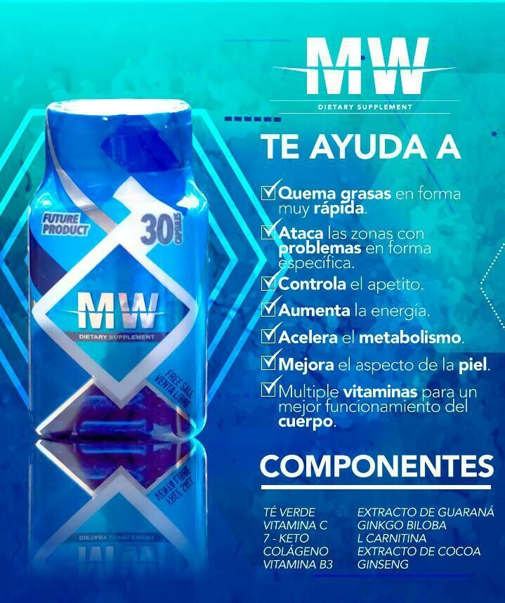 MW Quemador De Grasa X 30 Capsulas. ENVIÓ GRATIS COLOMBIA