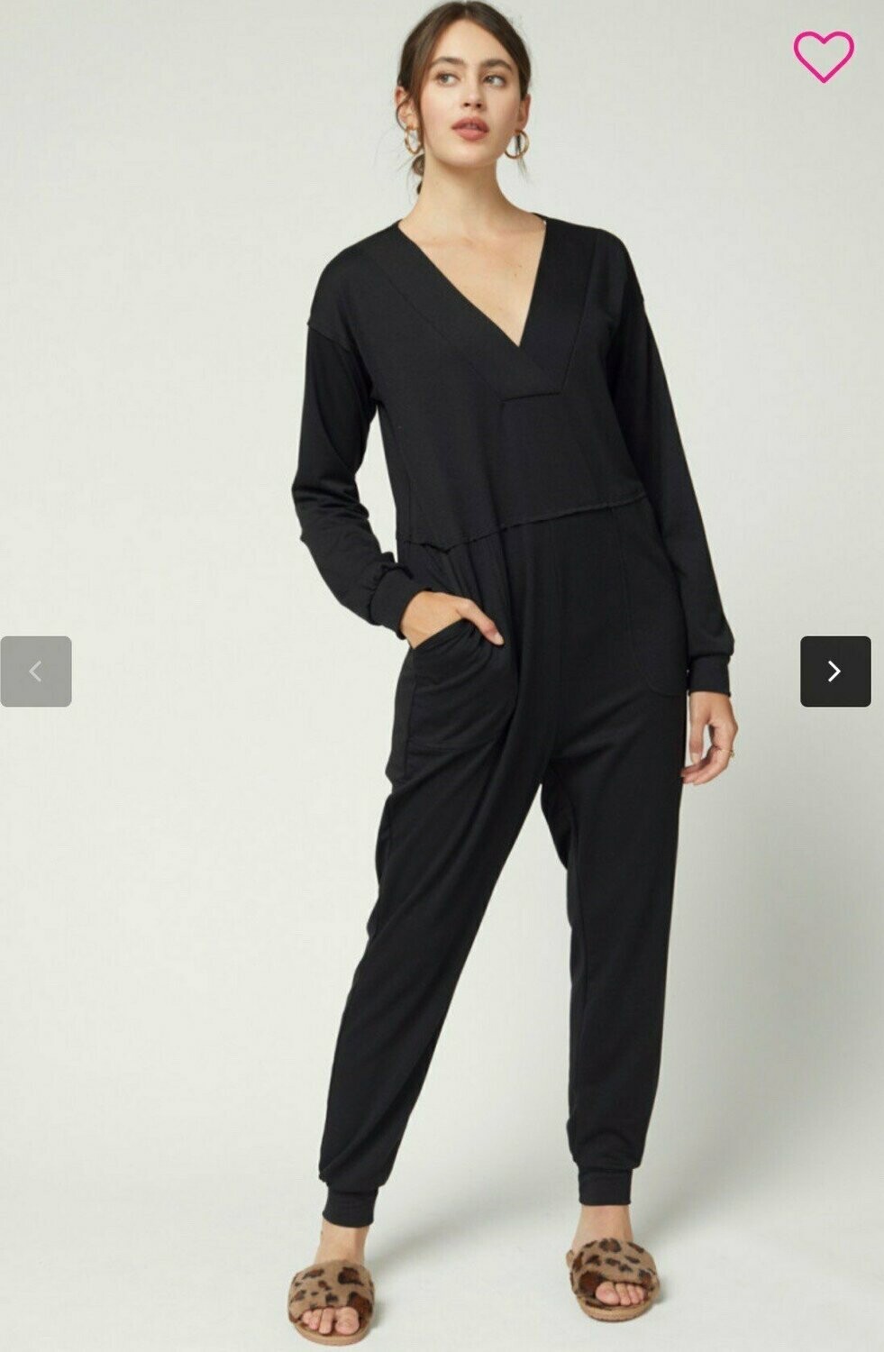 black lounge jumpsuit