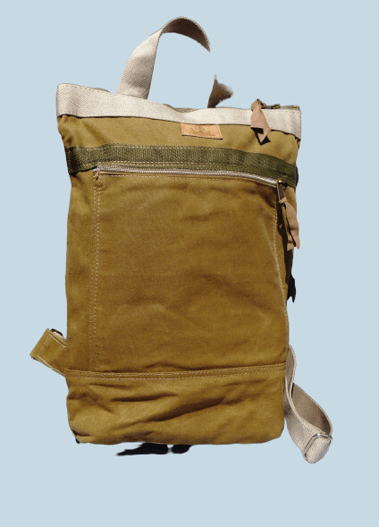 Rucksack waxed Canvas oliv