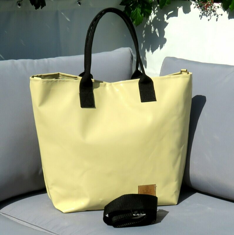 Shopper aus LKW-Plane maisgelb