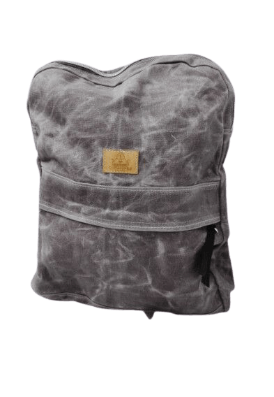 Rucksack waxed Canvas grau