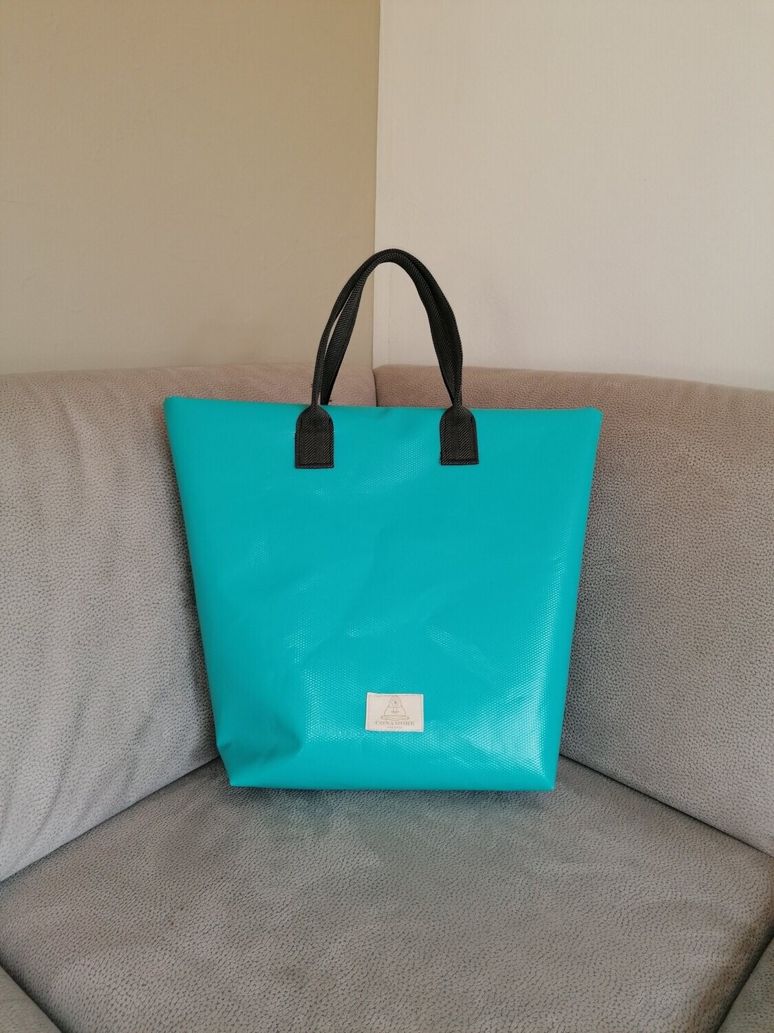 Shopper aus LKW-Plane türkis