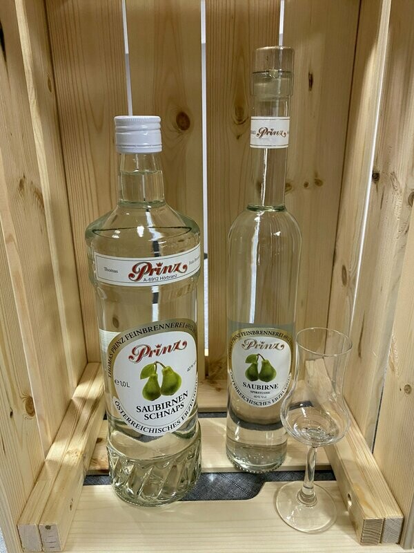 Prinz - Saubirnen Schnaps 40 % vol. (1,0l / 0,5l) Prinz - Saubirnen Schnaps 40 % vol. (1,0l / 0,5l)