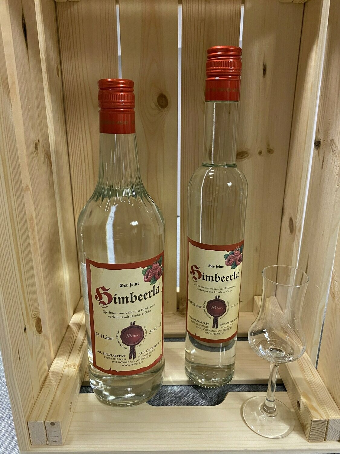 Prinz - Himbeerla 34 % vol. (1,0l / 0,5l)