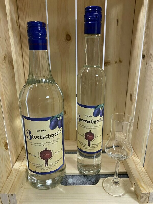 Prinz - Zwetschgerla 34 % vol. (1,0l / 0,5l) Prinz - Zwetschgerla 34 % vol. (1,0l / 0,5l)