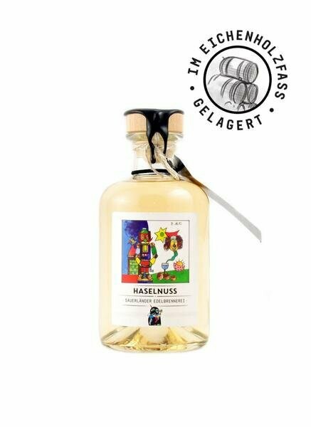 Haselnuss fassgelagert 38% – 0,35l Haselnuss fassgelagert 38% – 0,35l