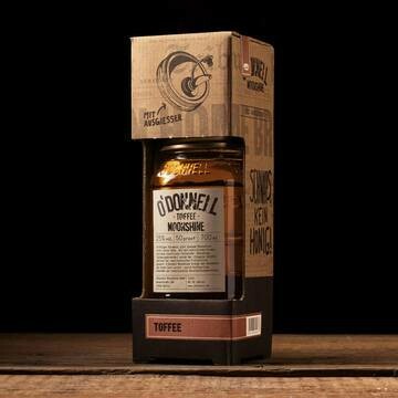 O´Donnell Moonshine - Kombiset Toffee Likör 25 % vol. incl. Ausgießer (0,7l) O´Donnell Moonshine - Kombiset Toffee Likör 25 % vol. incl. Ausgießer (0,7l)