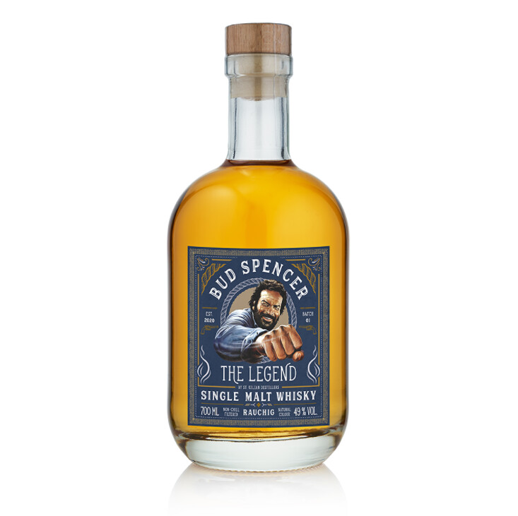 Single Malt Whisky - Bud Spencer - The Legend rauchig, 49%, 0,7l Single Malt Whisky - Bud Spencer - The Legend rauchig, 49%, 0,7l