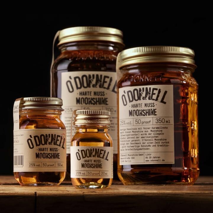 O´Donnell Moonshine - Harte Nuss Mikro Likör 25% - 20ml O´Donnell Moonshine - Harte Nuss Mikro Likör 25% - 20ml