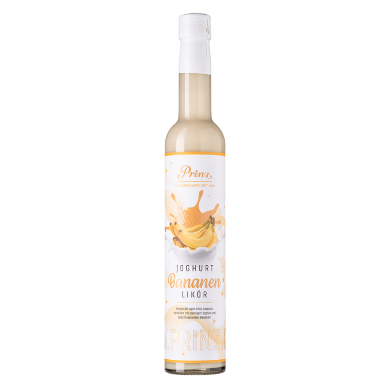 Prinz - Joghurt Bananen Likörr 15 % vol. (0,5L) Prinz - Joghurt Bananen Likörr 15 % vol. (0,5L)
