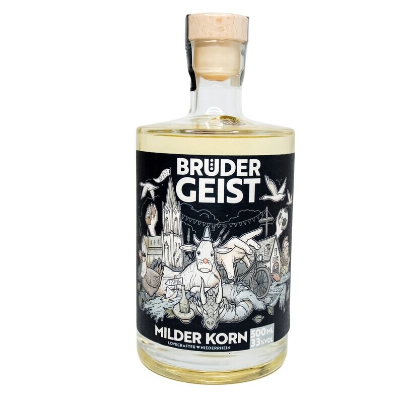 Brüdergeist, Milder Korn 33% Vol. - 0,5l Brüdergeist, Milder Korn 33% Vol. - 0,5l