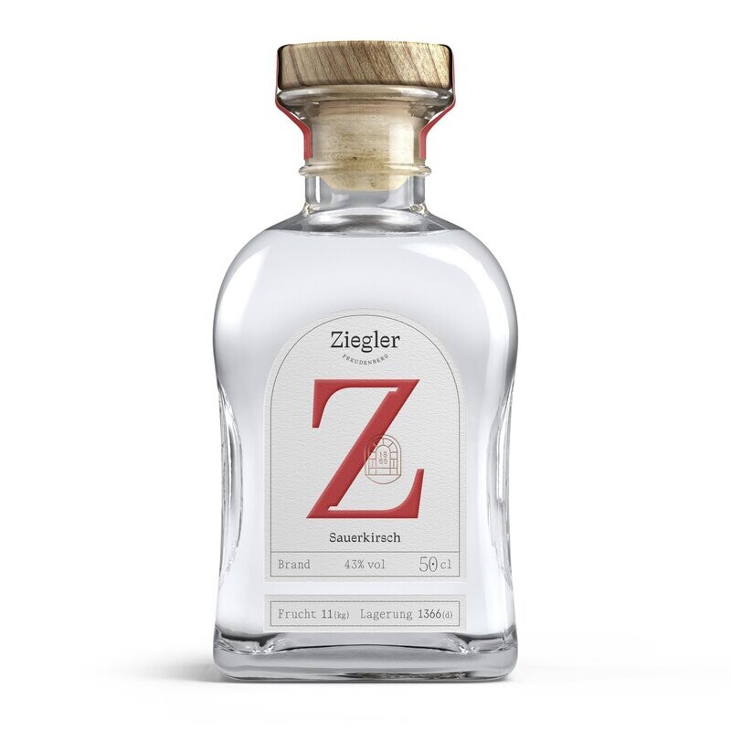Ziegler - Sauerkirsch 43% Vol. - 0,5l Ziegler - Sauerkirsch 43% Vol. - 0,5l