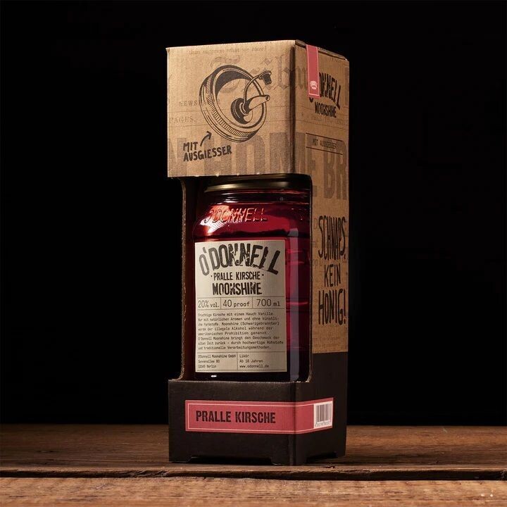 O´Donnell Moonshine - Kombiset Pralle Kirsche - Likör 20 % vol. incl. Ausgießer (0,7l) O´Donnell Moonshine - Kombiset Pralle Kirsche - Likör 20 % vol. incl. Ausgießer (0,7l)