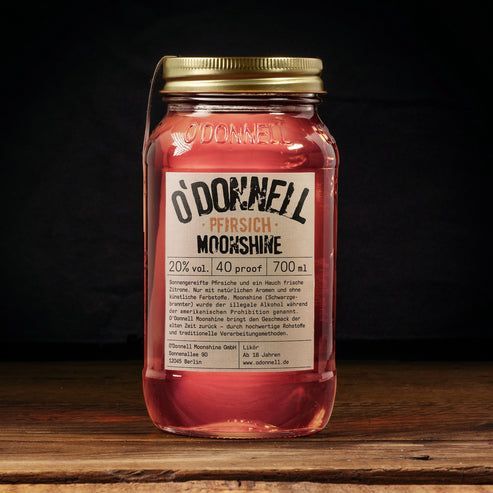 O´Donnell Moonshine - Pfirsich Likör 20 % vol. - 0,7l O´Donnell Moonshine - Pfirsich Likör 20 % vol. - 0,7l