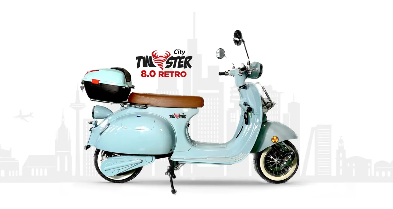 Elektroroller 45 kmh City Twister 8.0 Retro