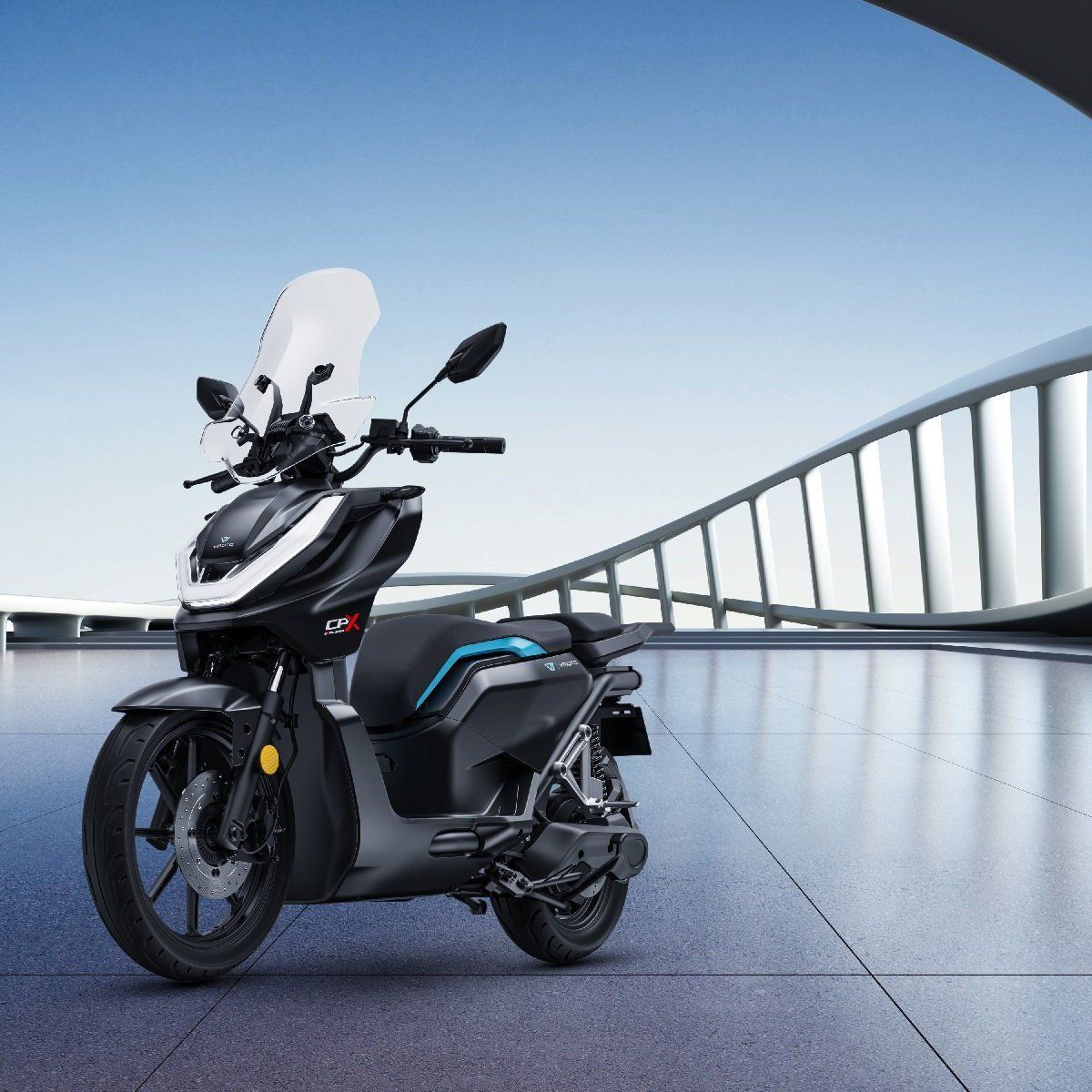 Elektroroller 105 km/h, Vmoto CPX Explorer, ABS, Windschild