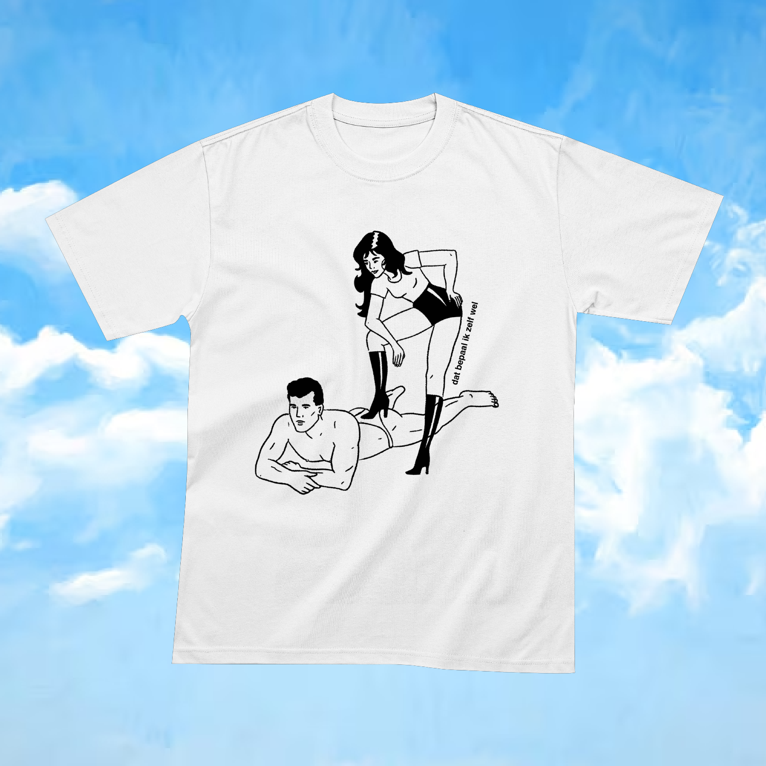 Loose fit tee 'Dat bepaal ik zelf wel' — image 1 of 3, by Juul Lit