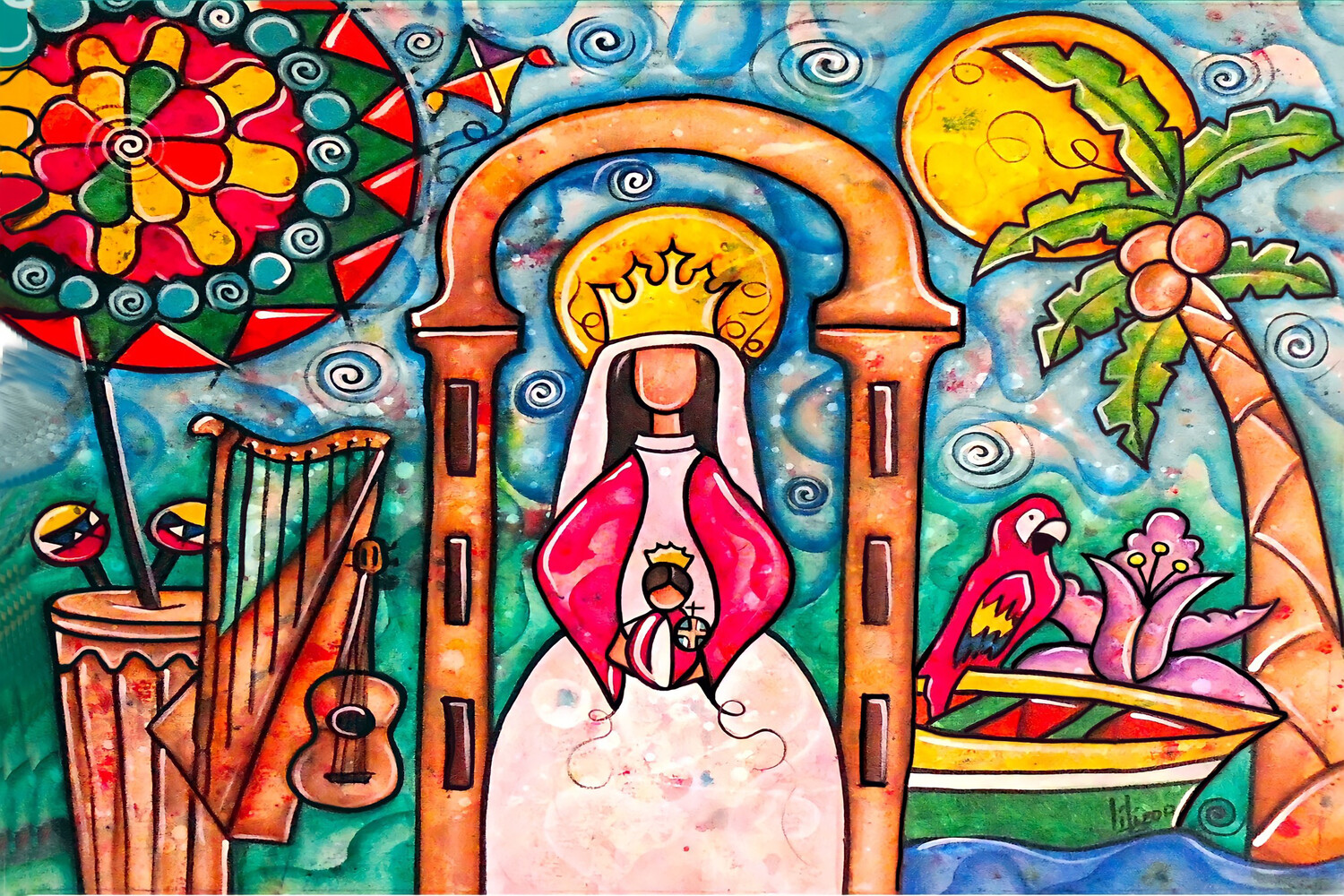Acrilico 40”x60” Virgen coromoto