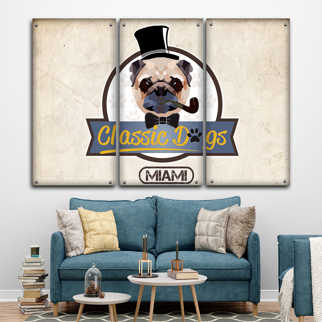 Classic Dogs 60&quot; x 40&quot;